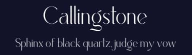 Callingstone by Heinzel Std — Sans Serif Font — thumbnail 2