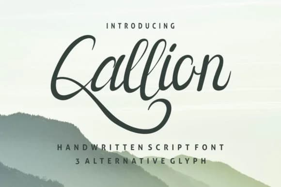 Callion Font by EdricStudio — Script Handwritten Font