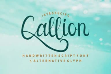 Callion Font by EdricStudio — Script Handwritten Font — thumbnail 2