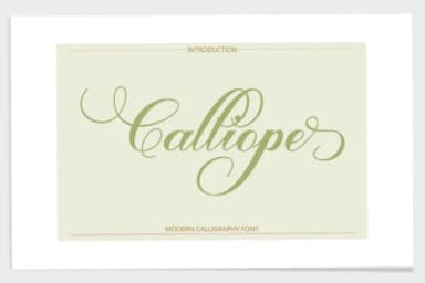 Calliope Script Font by Letterware — Script Handwritten Font — thumbnail 2