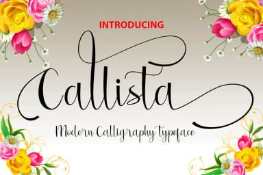 Callista Font by dwar85raster — Script Handwritten Font — thumbnail 1