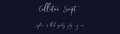 Callistera Script by Saridezra — Script Handwritten Font — thumbnail 2