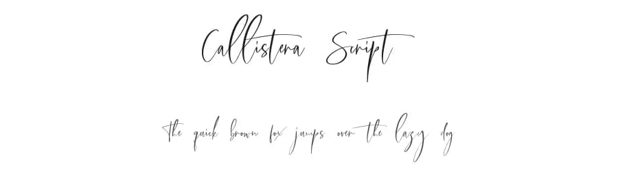 Callistera Script by Saridezra — Script Handwritten Font