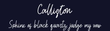 Calliston by Skiiller Studio — Script Handwritten Font — thumbnail 2