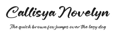 Callisya Novelyn by Integritype Studio — Script Handwritten Font — thumbnail 1