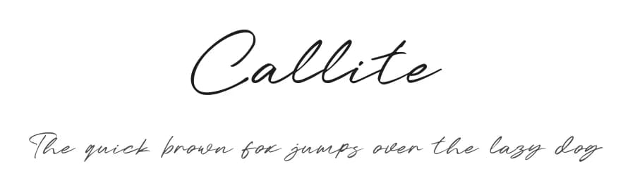 Callite by Khurasan — Script Handwritten Font