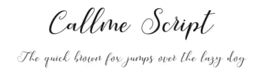 Callme Script by WDfont — Script Handwritten Font — thumbnail 1