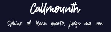 Callmounth by Allouse Studio — Script Handwritten Font — thumbnail 2