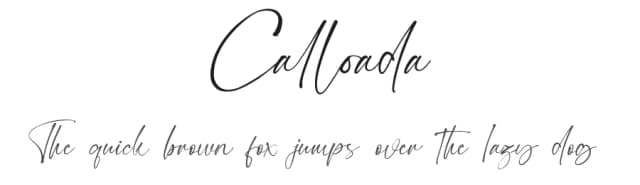 Calloada by Topan Sofyan — Script Handwritten Font
