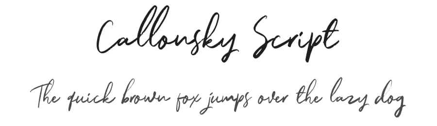 Callonsky Script by Letterhend Studio — Script Handwritten Font