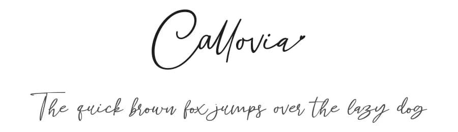 Callovia by Fontherapy — Script Handwritten Font