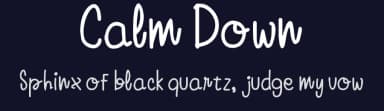 Calm Down by The Docallisme - Amry Al Mursalaat — Script Handwritten Font — thumbnail 2