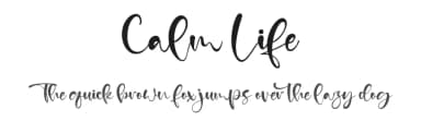 Calm Life by Kong Font — Script Handwritten Font — thumbnail 1