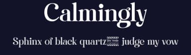 Calmingly by Nathatype — Serif Font — thumbnail 2