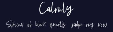 Calmly by Fontysia — Script Handwritten Font — thumbnail 2