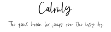 Calmly by Fontysia — Script Handwritten Font — thumbnail 1