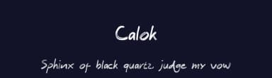 Calok by Andri Nayoan — Script Handwritten Font — thumbnail 2