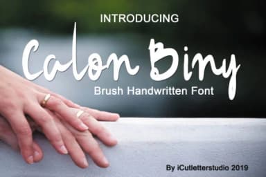 Calon Biny Font by icutletterstudio — Script Handwritten Font — thumbnail 1