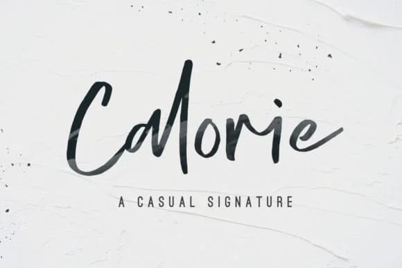 Calorie Font by Dharmas Studio — Script Handwritten Font