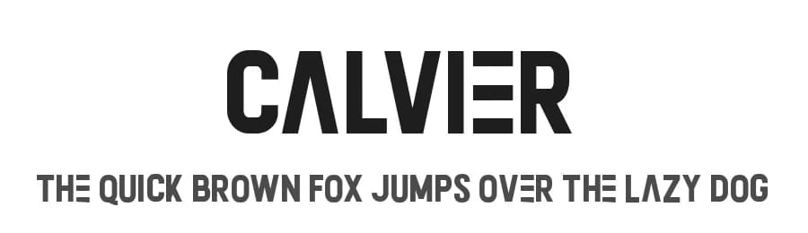 Calvier by mlkwsn — Sans Serif Font
