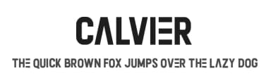 Calvier by mlkwsn — Sans Serif Font — thumbnail 1