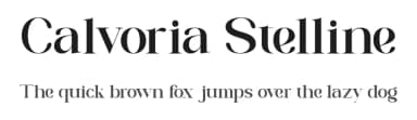Calvoria Stelline by Muksal Creative — Serif Font — thumbnail 1