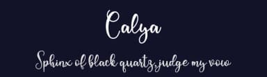 Calya by niyos — Script Handwritten Font — thumbnail 2