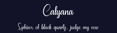 Calyana by Ditoollis Project — Script Handwritten Font — thumbnail 2
