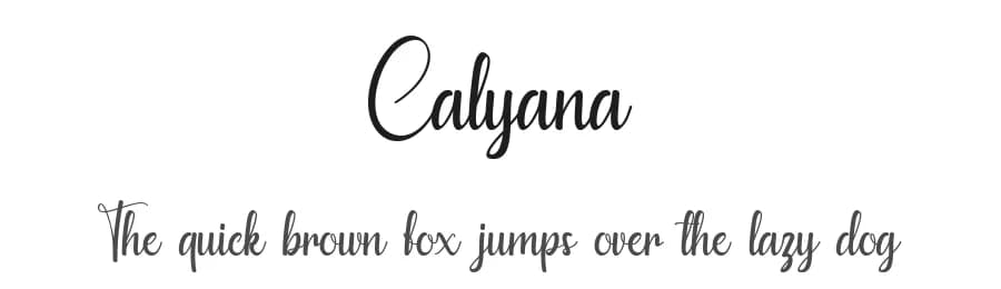 Calyana by Ditoollis Project — Script Handwritten Font
