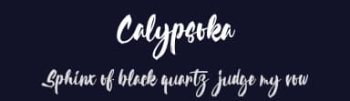 Calypsoka by Octotype  | Thomas Boucherie — Script Handwritten Font — thumbnail 2