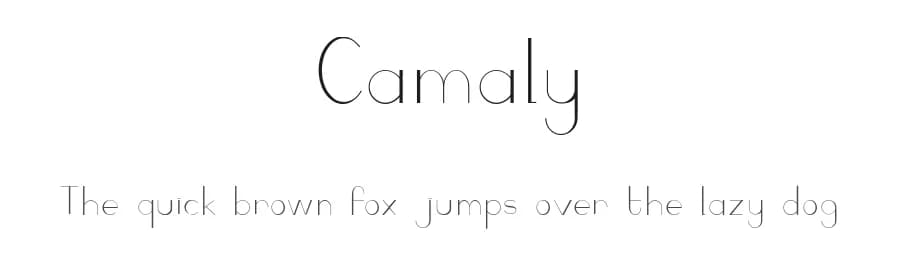 Camaly by Jason NG — Sans Serif Font — preview 1