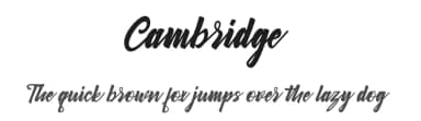 Cambridge by Mayofont — Script Handwritten Font — thumbnail 1