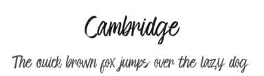 Cambridge by Ahgo Studio — Script Handwritten Font — thumbnail 1