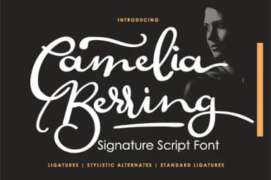 Camelia Berring Script Font by Noyot246 — Script Handwritten Font — thumbnail 1
