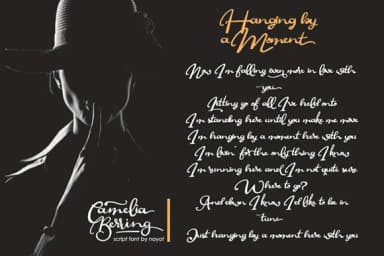 Camelia Berring Script Font by Noyot246 — Script Handwritten Font — thumbnail 4
