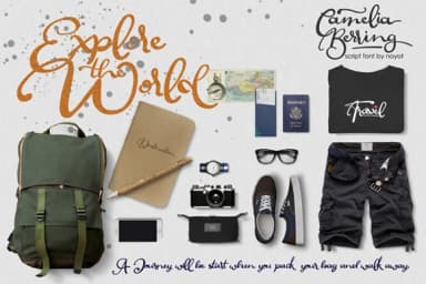 Camelia Berring Script Font by Noyot246 — Script Handwritten Font — thumbnail 9