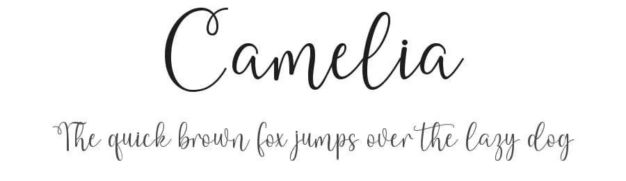 Camelia by Danar Nugroho — Script Handwritten Font
