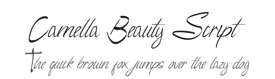 Camella Beauty Script by Gigih Wiryana — Script Handwritten Font