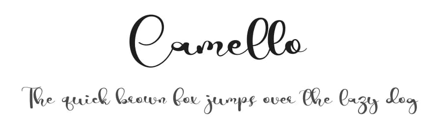 Camello by Fana Merah Jambu — Script Handwritten Font