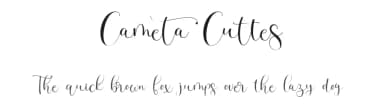 Cameta Cuttes by Gilar Studio — Script Handwritten Font — thumbnail 1