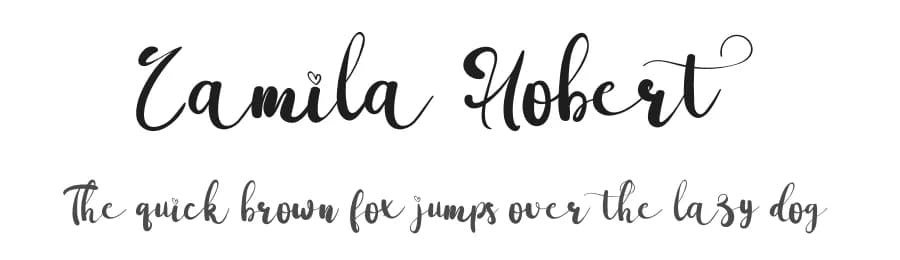 Camila Hobert by Typesme Studio — Script Handwritten Font
