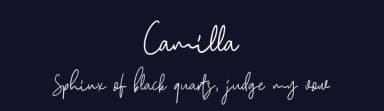 Camilla by Saridezra — Script Handwritten Font — thumbnail 2