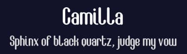 Camilla by Atrax — Sans Serif Font — thumbnail 2