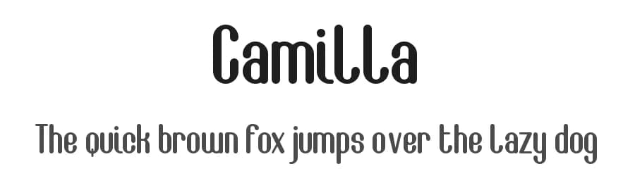 Camilla by Atrax — Sans Serif Font
