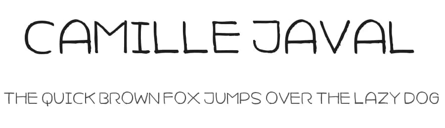 Camille Javal by LukerType — Script Handwritten Font
