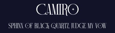 Camiro by Graphicxell — Serif Font — thumbnail 2