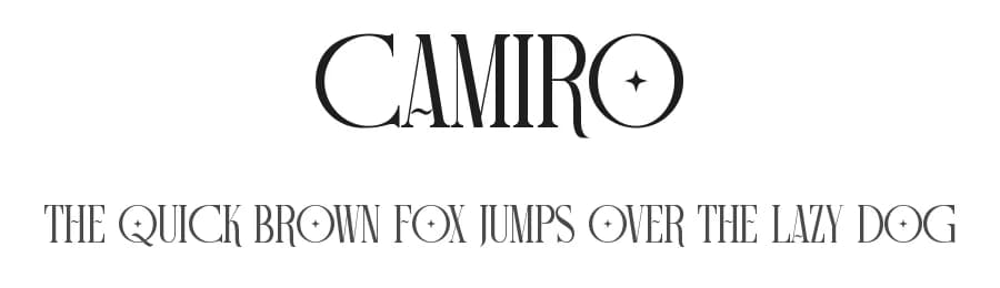 Camiro by Graphicxell — Serif Font