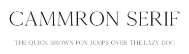 Cammron Serif by creativetacos — Serif Font — thumbnail 1