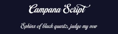 Campana Script by Måns Grebäck — Script Handwritten Font — thumbnail 2