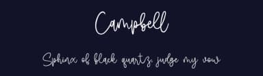 Campbell by Vz Type — Script Handwritten Font — thumbnail 2